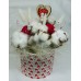 Fleur de coton composition coeurs